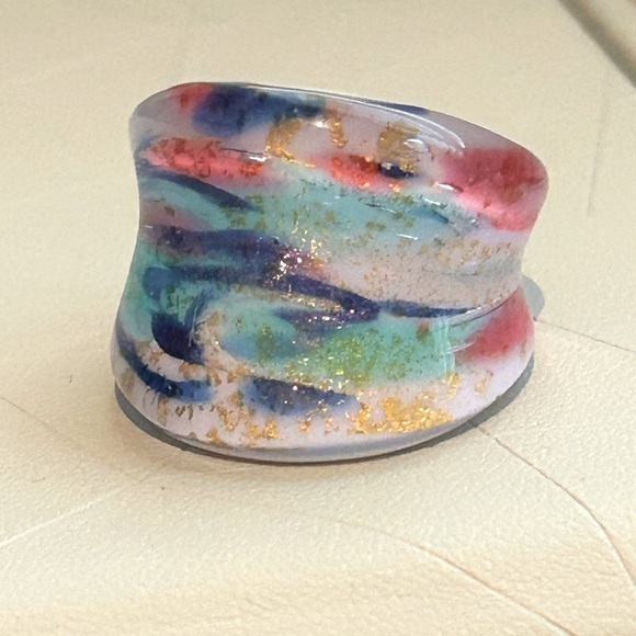 💙✨ Authentic Murano Glass Statement Ring – Handcrafted Treasure from Venice ✨💙 - Picture 13 of 13